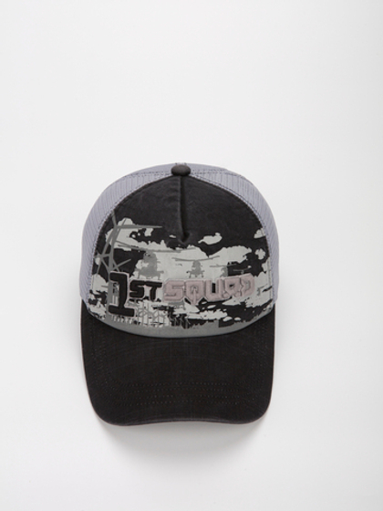 Бейсболка Snapp 1st SQUARD (черный/светло-серый)