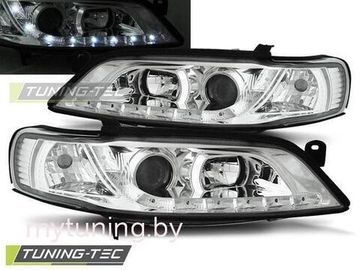 Передние фары Opel Vectra B daylight chrome