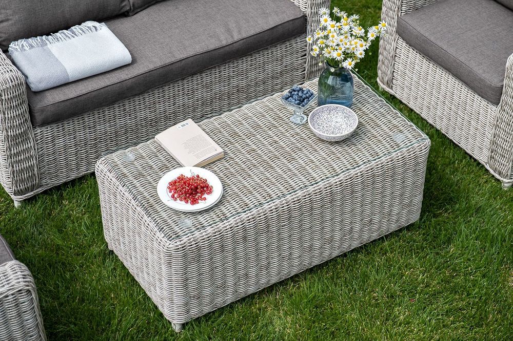 "Кон Панна" лаунж-зона из искусственного ротанга, цвет бежевый