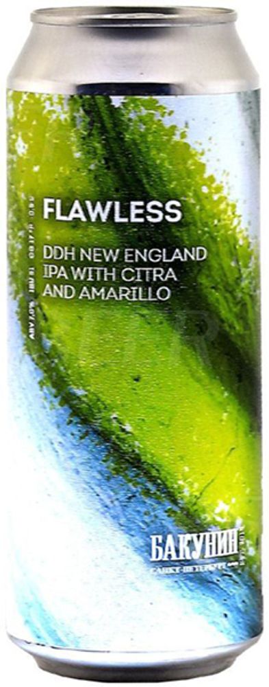 Пиво Бакунин Флавлесс / Bakunin Flawless 0.5л - 10шт