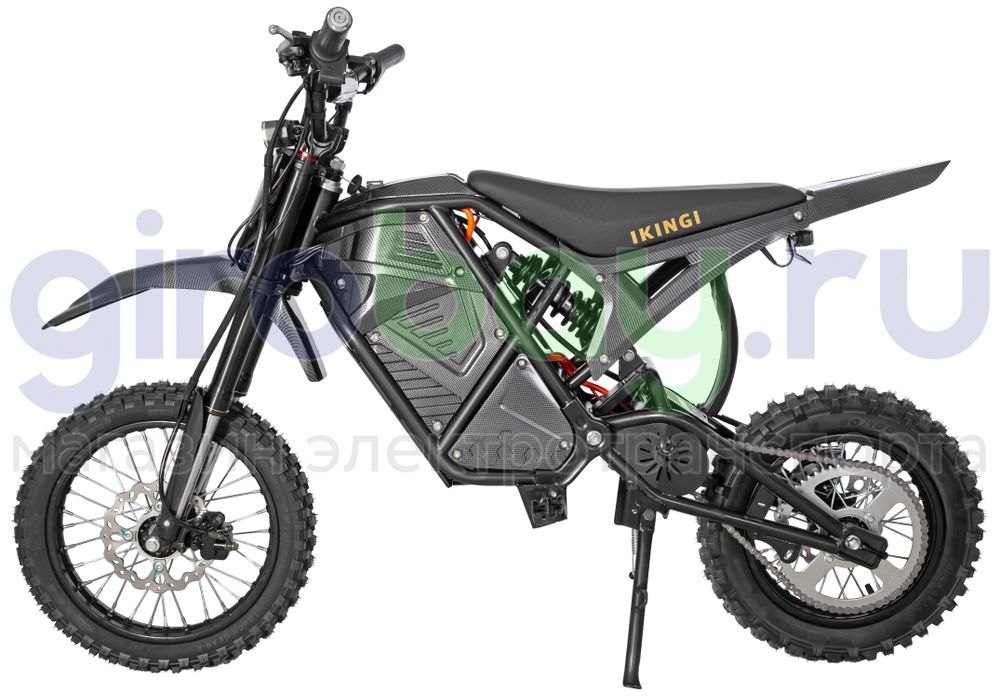 Электропитбайк IKINGI S9 MINI (48V/25Ah) - Карбон фото №4