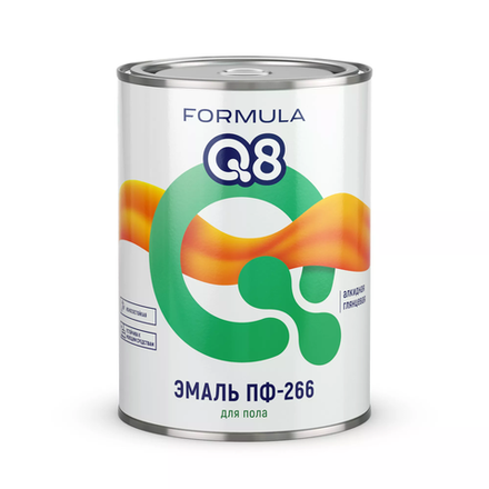 Эмаль для пола ПФ-266 Formula Q8 красно-коричневый (0,9кг)