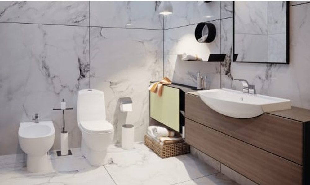 Умывальник Best-65  белый, без кроншт Sanita Luxe