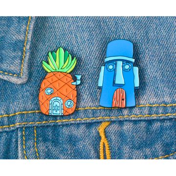 Пин на рюкзак и одежду. Дом Сквидварда