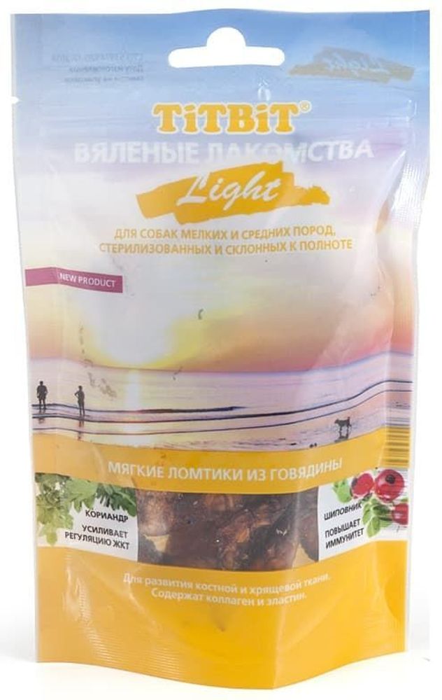 Вяленые лакомства Мягкие ломтики из говядины Light 40 г