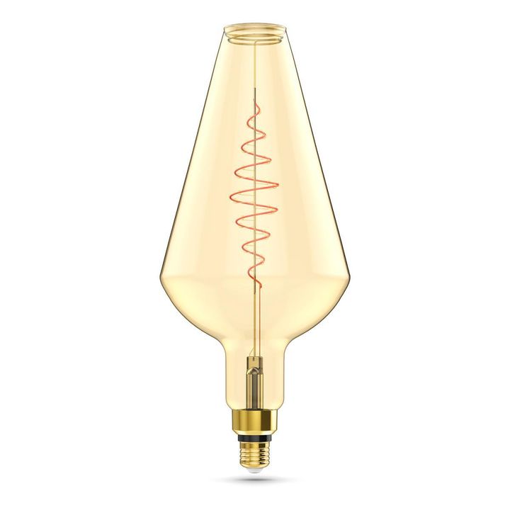 Лампа светодиодная филаментная Gauss E27 8,5W 2000K янтарная 180802105