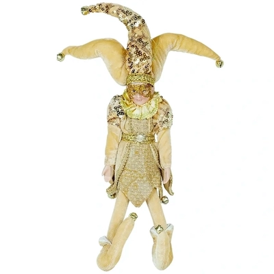 Новогоднее украшение Шут 45см