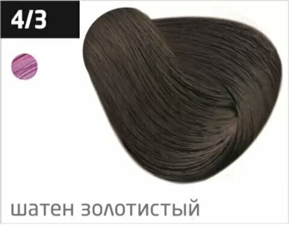 OLLIN PERFORMANCE 4/3 шатен золотистый 60мл Перманентная крем-краска для волос