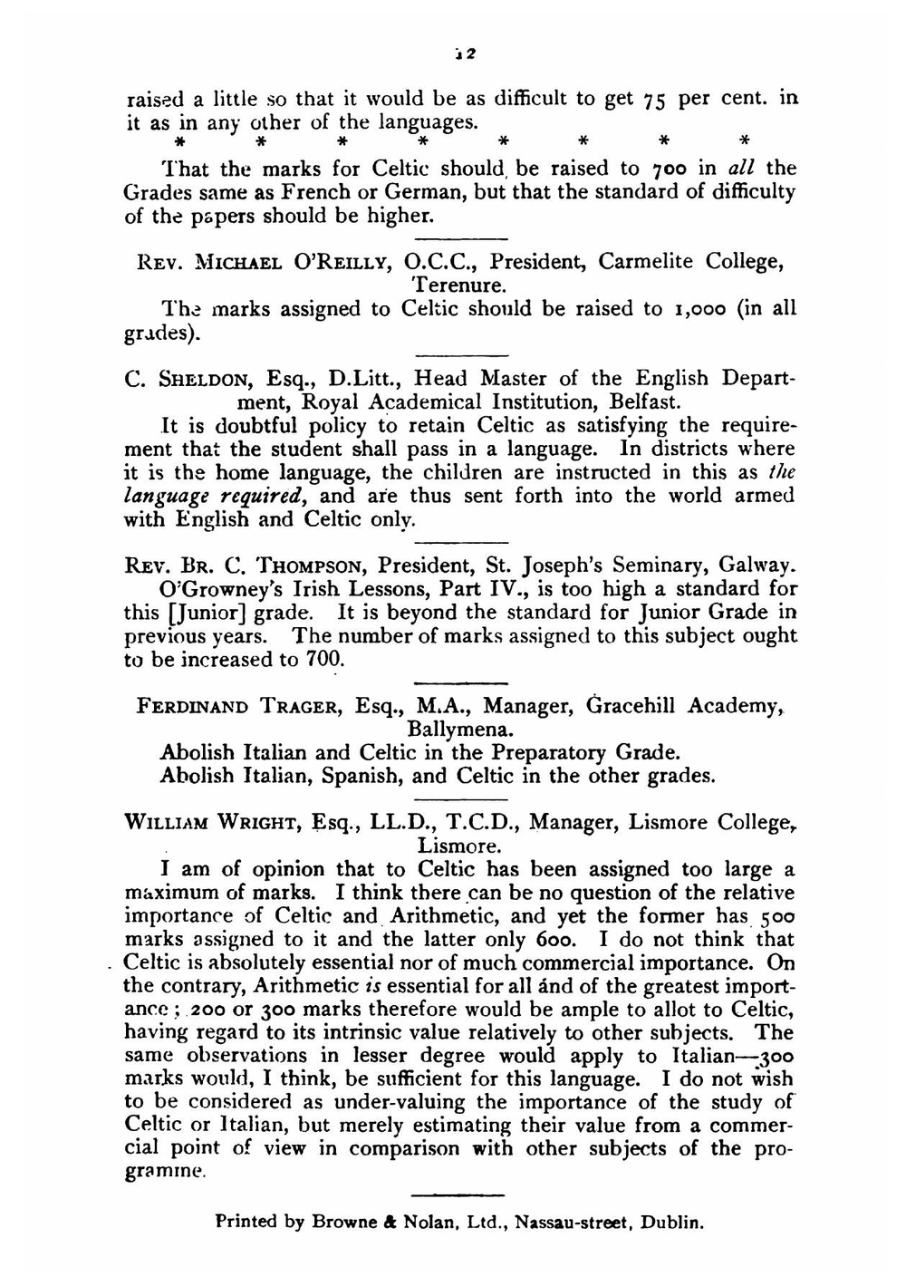 The Irish language and Irish intermediate education | Connradh na Gaedhilge