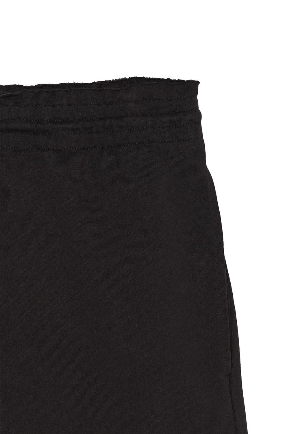 ZARA X BENITO ANTONIO ХЛОПКОВЫЕ ШОРТЫ С ЭЛАСТИЧНЫМ ПОЯСОМ, ЧЕРНЫЙ