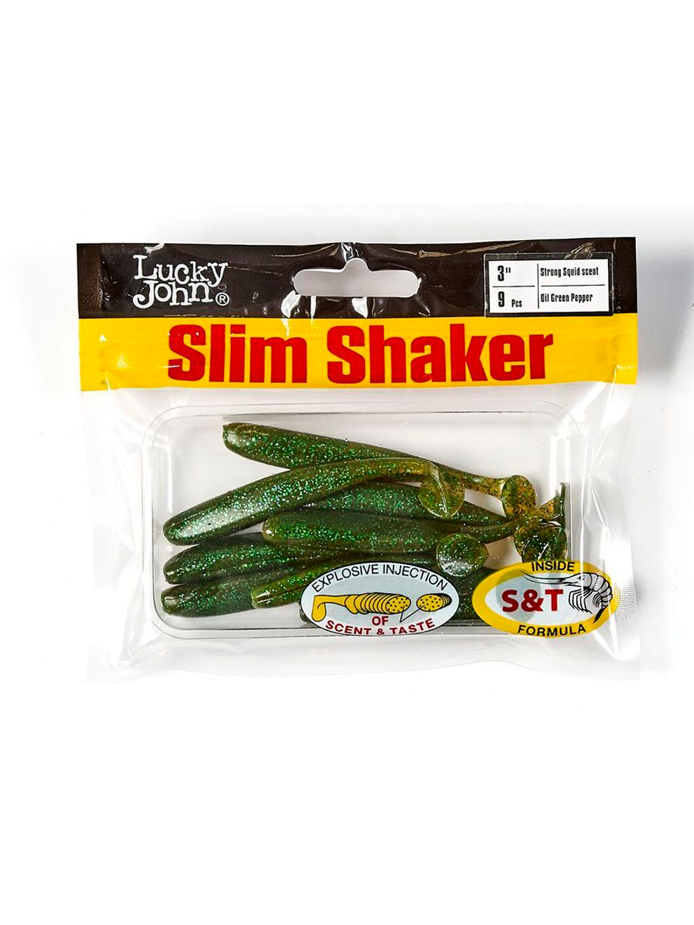 Виброхвосты съедобные искусственные LJ Pro Series SLIM SHAKER 4in (10.00)/S63 6 шт. в упак.