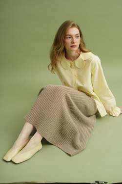 Рубашка с воротником "ромашка", butter