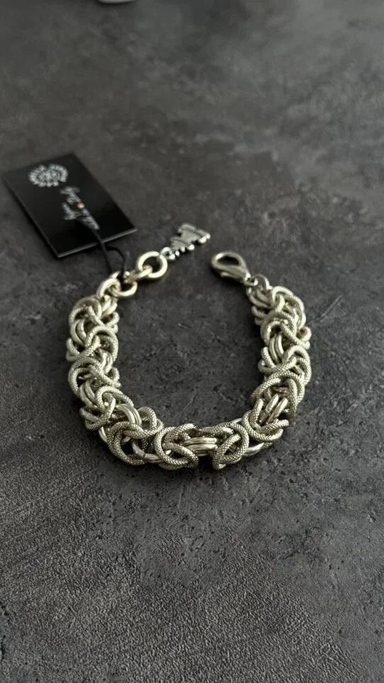 Браслет Византия, оттенок серебро