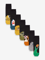 Носки хлопковые для мальчика Next 191-888, 7 шт., Черный