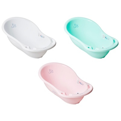 Детская ванна "Кролик" 102 см, белый, со сливной пробкой