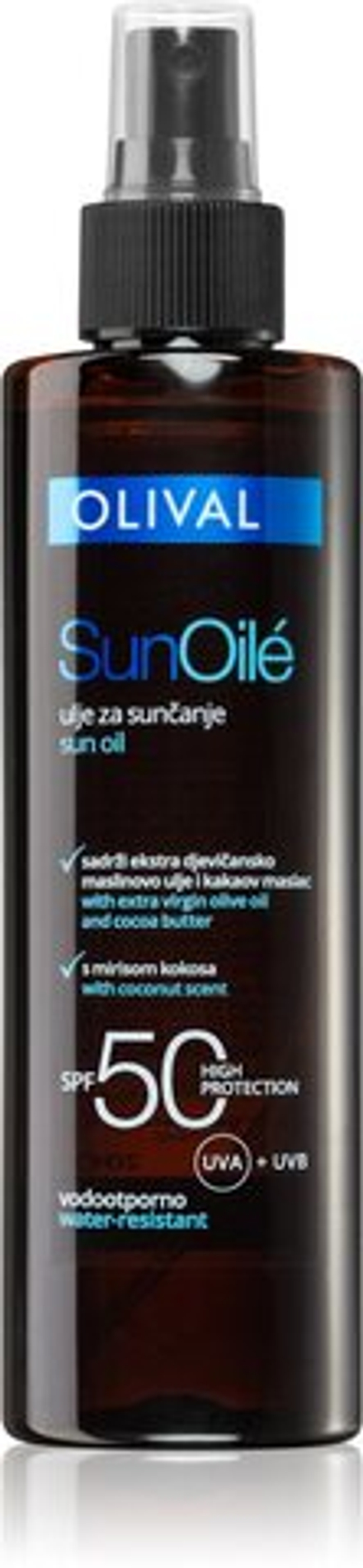 Olival Sun Oile - солнцезащитное масло SPF 50 /   200  ml  / GTIN 3859893186097