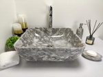 Раковина из мрамора Square Doreng Grey MS-60192 45*45*15
