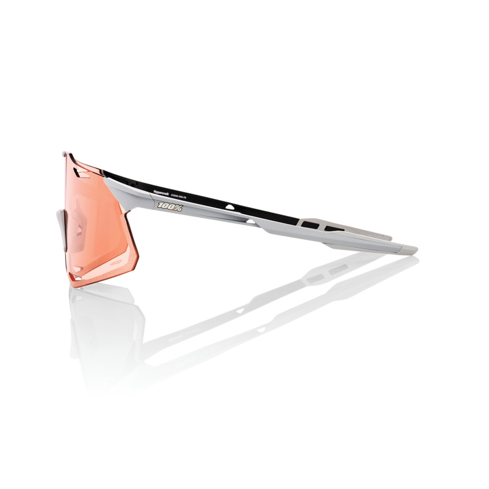 Спортивные очки 100% Hypercraft / Matte Stone Grey / HiPER Coral Lens OS