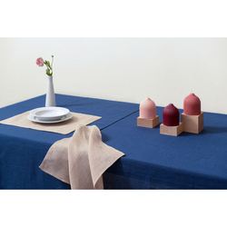 Свеча декоративная Tkano Edge 10.5см бежево-розовая