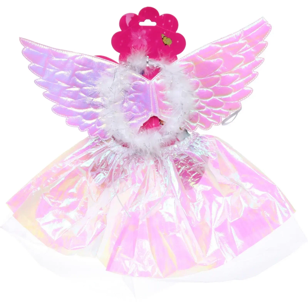 Карнавальный костюм «Воздушный ангел» (юбка,крылья, ободок)