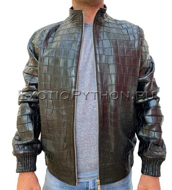 Куртка из кожи крокодила JT-39