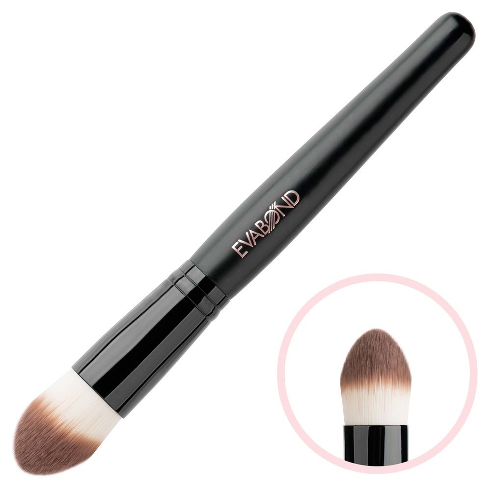 Кисть Black макияжная для жидких и кремовых текстур EVABOND