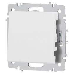 Переключатель перекрестный Intro Accent 6-108-01М 10А-250В IP20 СУ AL/CU белый матовый