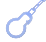 2932012 Держатель для пустышки «Божья коровка», на цепочке, цвет синий