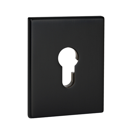 Накладка на цилиндр ESC.C.TRG/K.486 BL-24 чёрный (1 шт.)