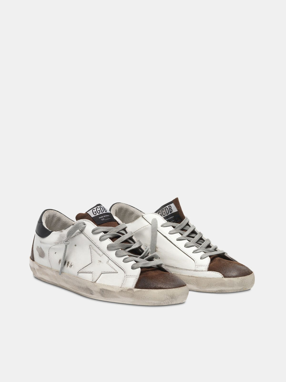 Женские Кеды GOLDEN GOOSE 'SUPERSTAR' Two-tone white and brown