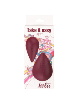 Виброяйцо с пультом управления Take it Easy Best Wine Red 9021-01lola