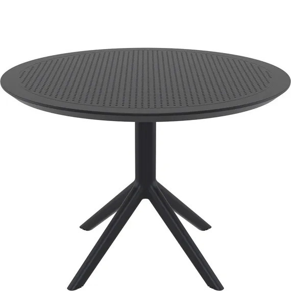 Пластиковый стол Sky Ø105 см, черный | Siesta Contract | Турция