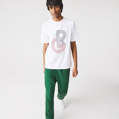 Мужская теннисная футболка Lacoste SPORT Short Sleeve T-Shirt RG - white