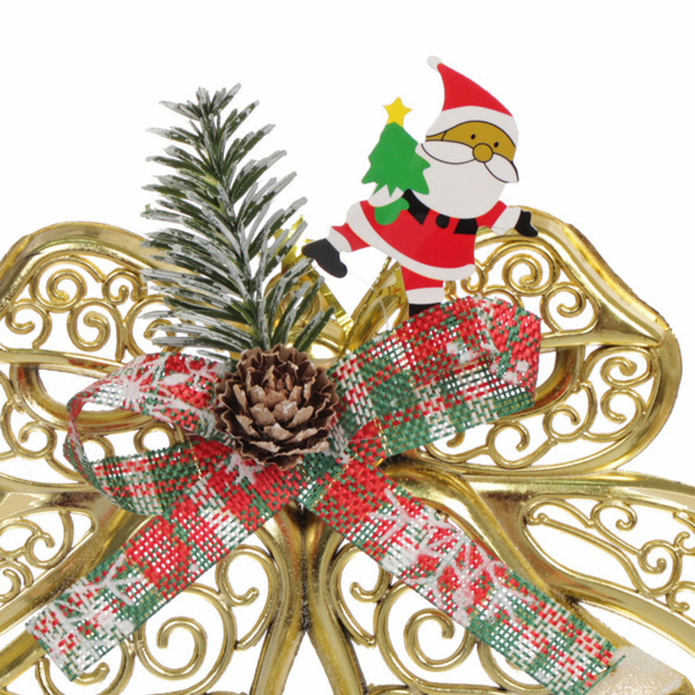 Украшение новогоднее «Лесные колокола» 19*14 см, Золото