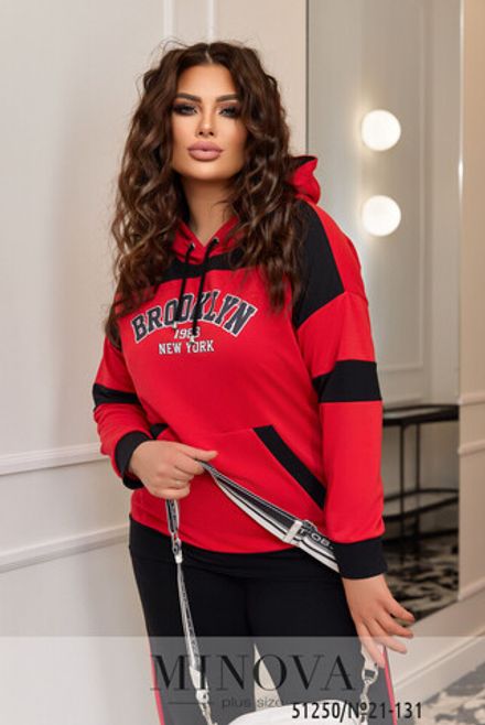 Костюм 21-131-красный Minova Фото 2