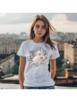 Термонаклейка на одежду, термопринт Цветок