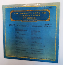 Винтажная виниловая пластинка LP R. Schumann A. Bruckner Berlin Philharmonic Orchestra, Дирижер Вильгельм ФУртвенглер Concerto For Cello And Orchestra Symphony No. 5 (СССР 1980)