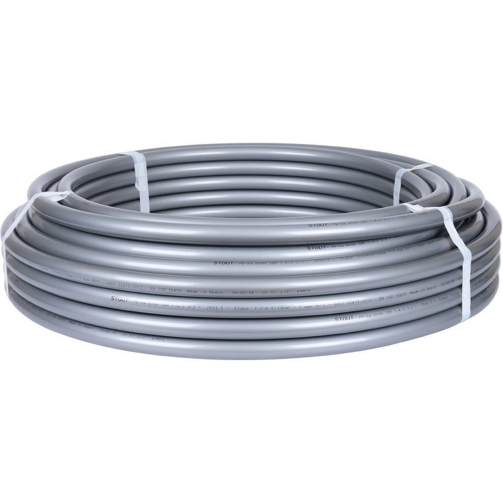 STOUT 25х3,5 PEX-a труба из сшитого полиэтилена с кислородным слоем, серая