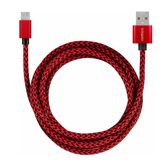 Кабель Rombica Digital AB-04B Micro USB to USB cable 2 м (CB-AB04R) красный