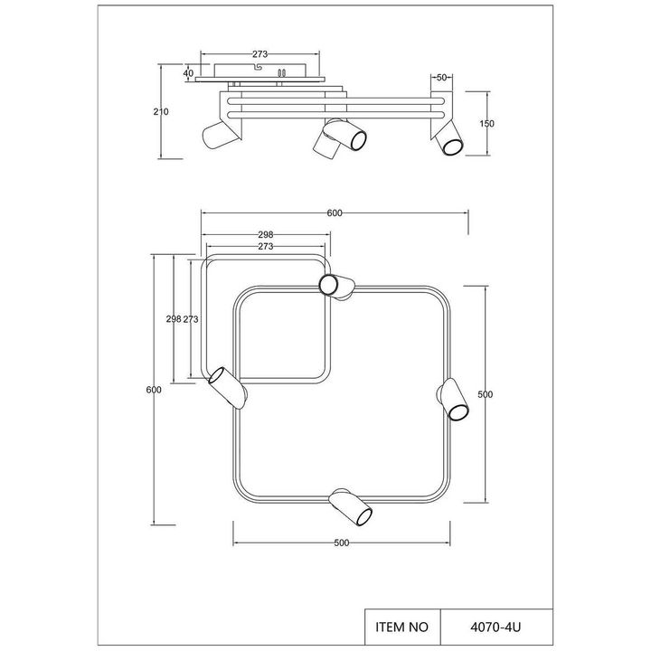 Потолочная светодиодная люстра Favourite Cosmical 4070-4U