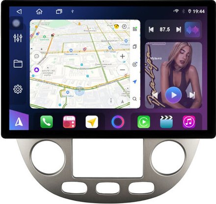 Магнитола для Chevrolet Lacetti хэтчбек (климат) - FarCar BX877 монитор 13" 2K QLED на Android 13, TS10, 6+128, CarPlay, 4G SIM-слот