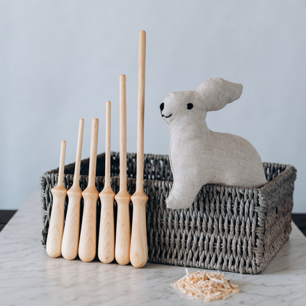 Набор палочек для набивки игрушек, подушек (деревянные штопферы). SHN1