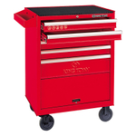 Тележка инструментальная, 5 ящиков и отсек, красная KING TONY 87432-5B