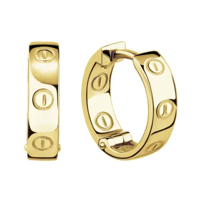 Серьги - конго с винтами в золочении