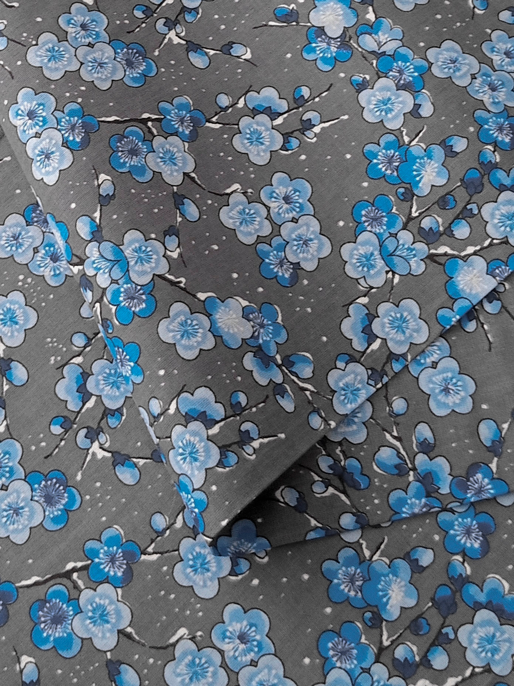 Ткань бязь плательная, рис. "Сакура", ширина 150 см, арт. 343