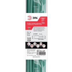 Термоусадочная трубка ЭРА NO-224-429 ТТУ нг-LS 6/3 зелёная в отрезках по 1 м 25 шт | Термоусадочная трубка (ТУТ)