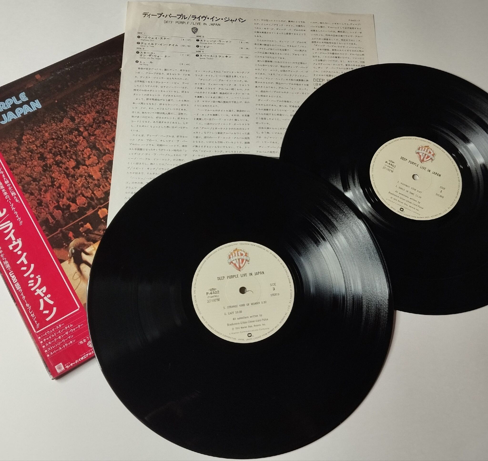 Винтажная виниловая пластинка LP Deep Purple Live In Japan (Japan 1983) (Obi) Strange Kind Of Woman