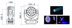 W6-2 19X15W LED WASH BEAM