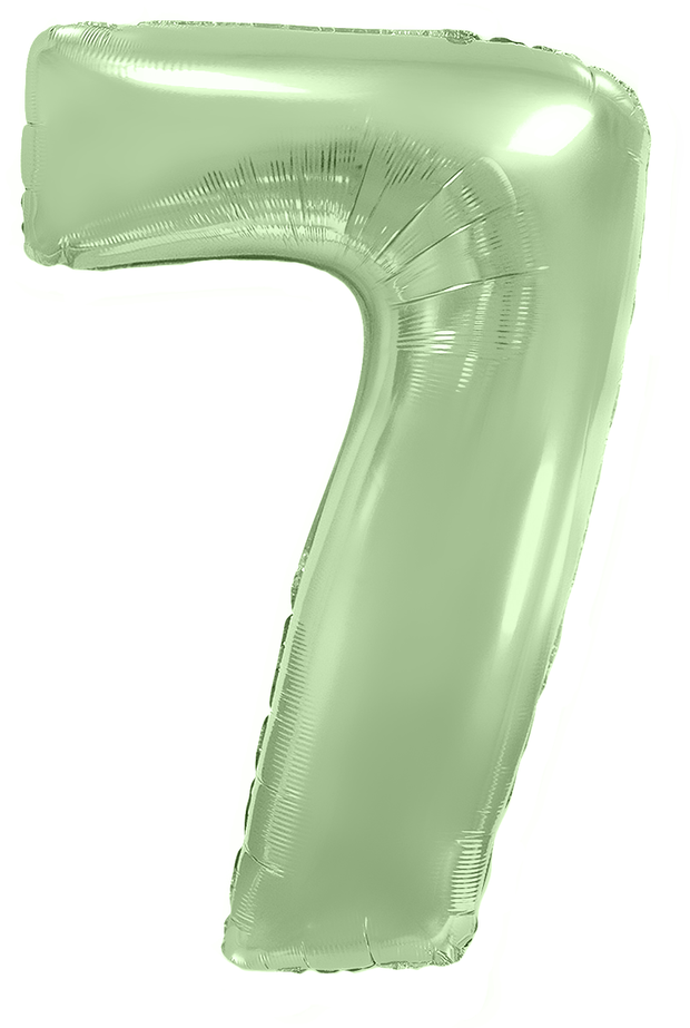 FM Шар 40'' / 102 см "Цифра 7" Мятный Макарунс (БГ-60)