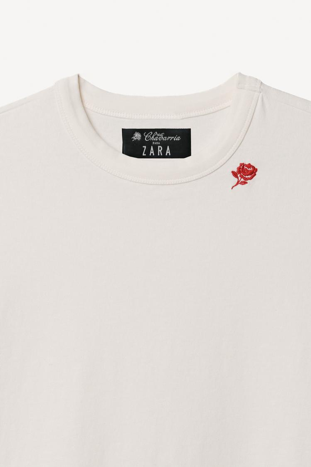 ZARA X WILLY CHAVARRIA БОДИ С ВЫШИВКОЙ, ЖЕЛТОВАТО-БЕЛЫЙ